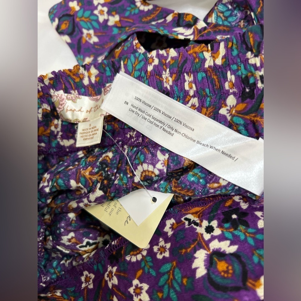 Band Of The Free LINAELLE PURPLE FLORAL WRAP SKIRT Size Small - Picture 8 of 12